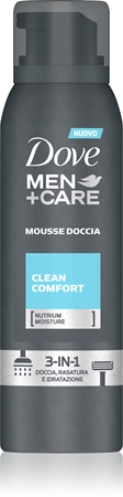 Dove Men+Care Clean Comfort doccia schiuma 3 in 1
