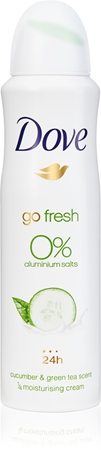 Dove Go Fresh Cucumber & Green Tea déodorant sans alcool et sans aluminium 24h