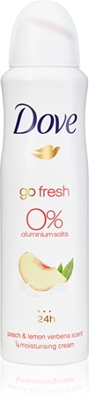 Dove Go Fresh Peach & Lemon Verbena Desodorizante em spray sem amoniaco