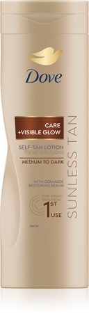 Dove Sunless Tan samoopalovacie mlieko