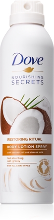 Dove Nourishing Secrets Restoring Ritual leite corporal em spray