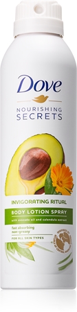 Dove Nourishing Secrets Invigorating Ritual Suojaava Suihke Vartalomaito