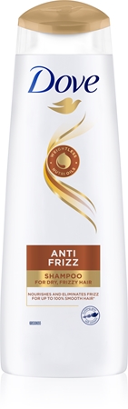 Dove Anti Frizz Toitev šampoon käharate juuste hoolduseks