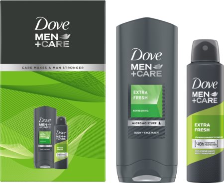 Dove Men+Care Extra Fresh подарочный набор (для тела и лица)