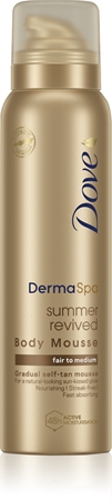 Dove DermaSpa Summer Revived Mousse för brun-utan-sol för kropp