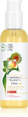Dove Powered by Plants Geranium hranilno olje za telo in lase