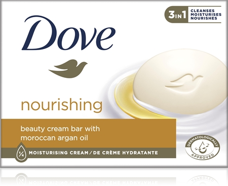 Dove Cream Oil kietasis muilas su arganų aliejumi