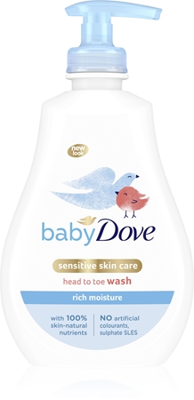 Dove Baby Rich Moisture Wasgel voor Lichaam en Haar