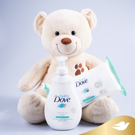 Dove Baby Sensitive Moisture gel para lavar para cuerpo y cabello