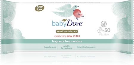 Dove Baby Sensitive Moisture nawilżane chusteczki oczyszczające bez alkoholu