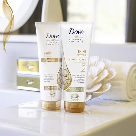 Dove Advanced Hair Series Pure Care Dry Oil après-shampoing pour cheveux secs et ternes
