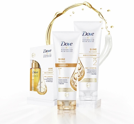 Dove Advanced Hair Series Pure Care Dry Oil après-shampoing pour cheveux secs et ternes