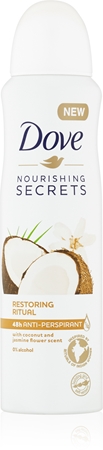 Dove Nourishing Secrets Restoring Ritual antiperspirant u spreju s 48-satnim učinkom