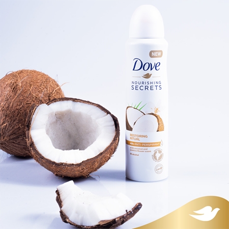 Dove Nourishing Secrets Restoring Ritual антиперспирант-спрей с 48 часов ефект