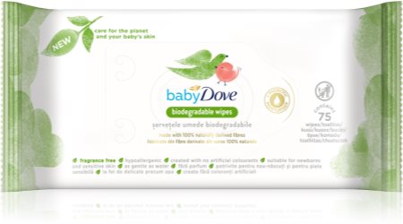 Dove Baby Biodegradable Wipes Milde vådservietter til babyer