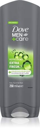 Dove Men+Care Extra Fresh dušo želė kūnui ir veidui