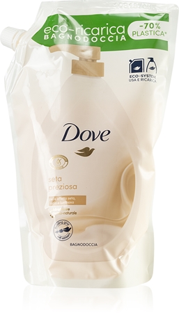 Dove Nourishing Silk sprchový a kúpeľový krém náhradná náplň