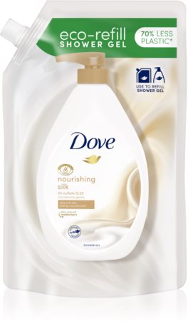 Dove Nourishing Silk Ravitseva Suihkugeeli Täyttöpakkaus