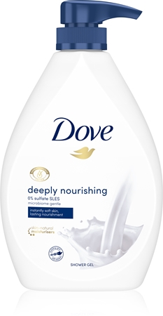 Dove Deeply Nourishing gel de douche nourrissant avec pompe doseuse