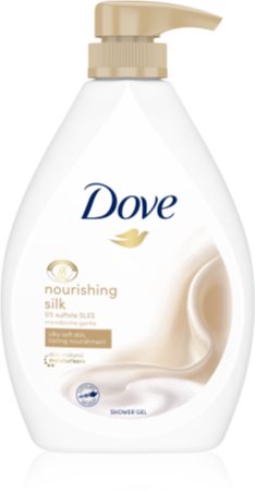 Dove Nourishing Silk nährendes Duschgel mit Pumpe