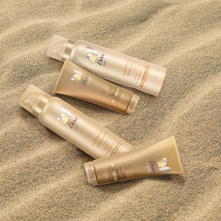 Dove Sunless Tan samoopalovací tělové mléko