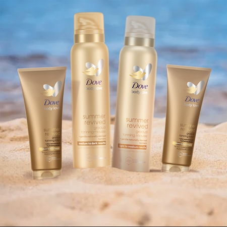 Dove Sunless Tan samoopalovací tělové mléko