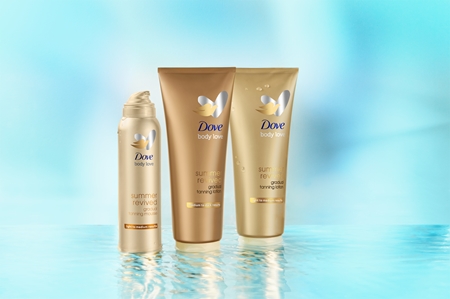 Dove Sunless Tan samoopalovací tělové mléko