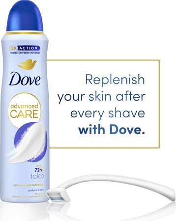 Dove Advanced Care Talco Anti transpirant voor Vrouwen
