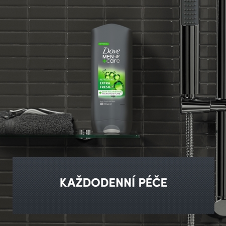 Dove Men+Care Extra Fresh sprchový gel na tělo a obličej