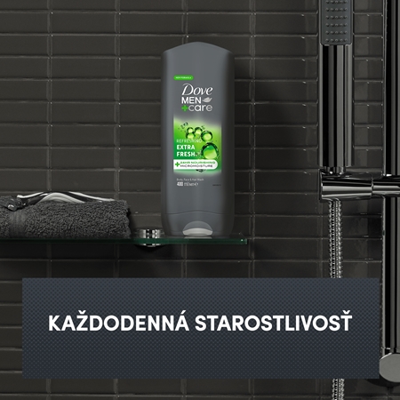 Dove Men+Care Extra Fresh sprchový gél na telo a tvár