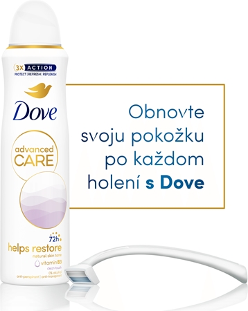 Dove Advanced Care Clean Touch antiperspirant sprej