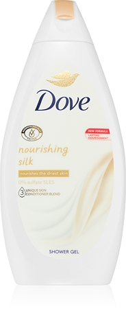 Dove Nourishing Silk θρεπτικό τζελ για ντους για απαλό και λείο δέρμα