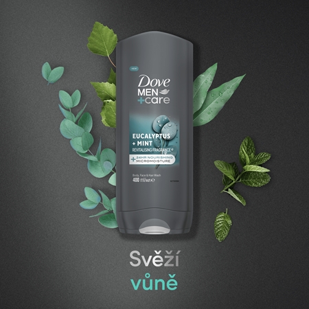 Dove Men+Care Advanced sprchový gel na obličej, tělo a vlasy pro muže