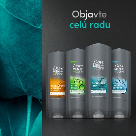 Dove Men+Care Advanced sprchový gél na tvár, telo a vlasy pre mužov