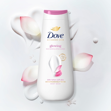 Dove Advanced Care Glowing feuchtigkeitsspendendes Duschgel