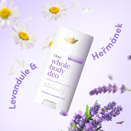 Dove Lavender & Chamomile tuhý deodorant na tělo