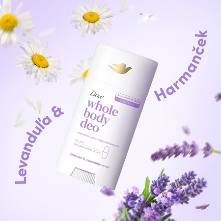 Dove Lavender & Chamomile tuhý dezodorant na telo