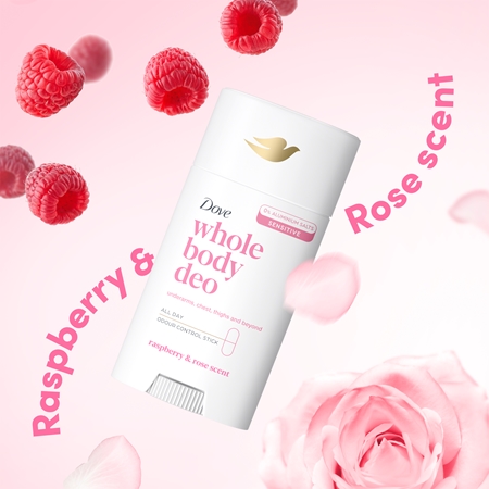 Dove Raspberry & Rose Deo-Stick für den Körper