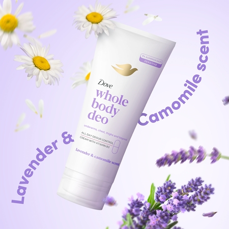 Dove Lavender & Chamomile déodorant crème corps