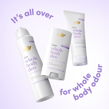 Dove Lavender & Chamomile déodorant crème corps