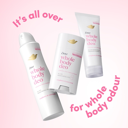 Dove Raspberry & Rose Antiperspirant-kräm för kropp