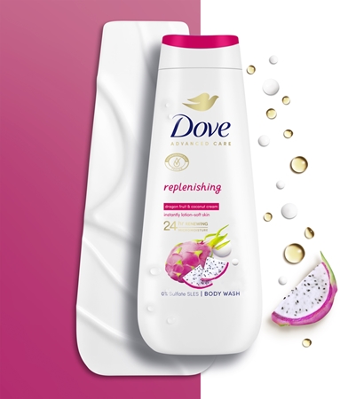 Dove Advanced Care Replenishing sprchový gel pro suchou pokožku