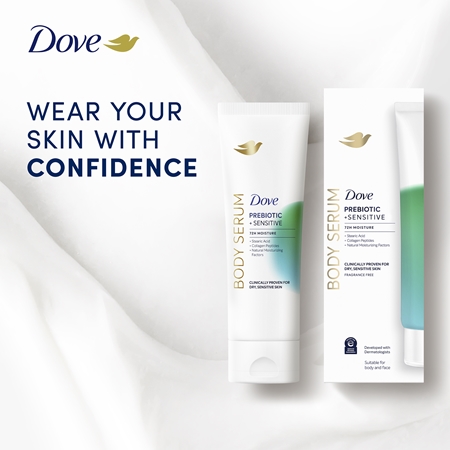 Dove Prebiotic Body Serum to restore the skin barrier