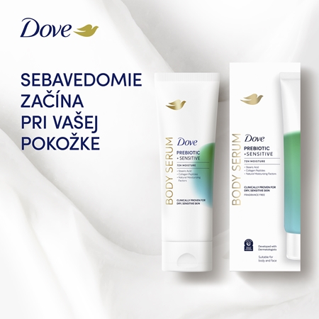 Dove Prebiotic telové sérum pre obnovu kožnej bariéry