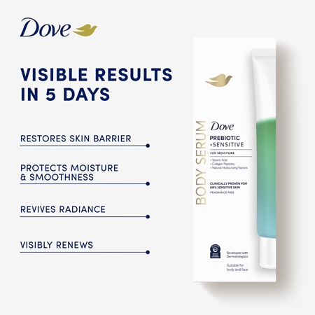 Dove Prebiotic Body Serum to restore the skin barrier