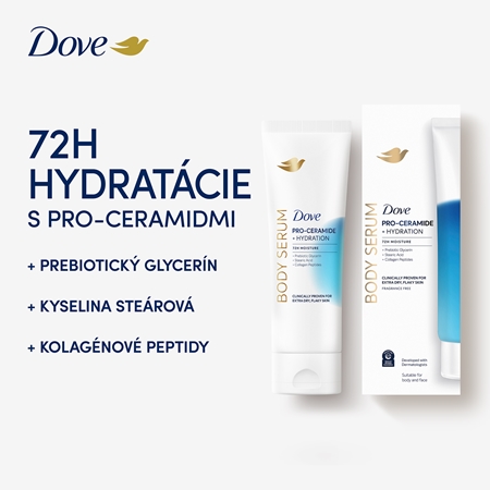 Dove Hydration Pro-Ceramide telové sérum pre hydratáciu a vypnutie pokožky