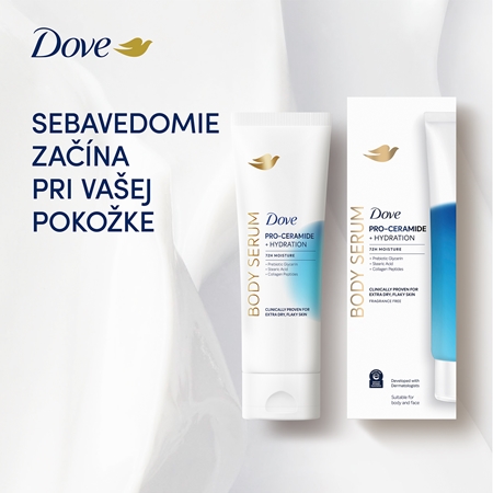 Dove Hydration Pro-Ceramide telové sérum pre hydratáciu a vypnutie pokožky