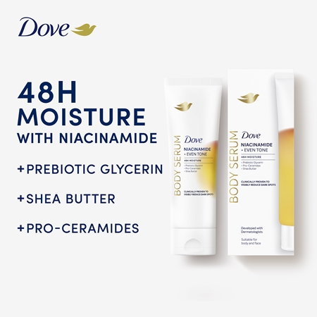 Dove Even Tone Niacinamide sérum corporel éclat et hydratation