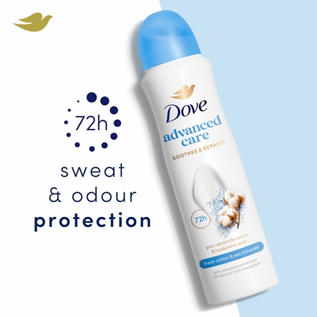 Dove Advanced Care Fresh Cotton and Sea Minerals Antiperspirant spray