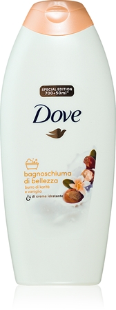 Dove Shea Butter & Vanilla sprchový a koupelový gel